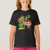 Cowgirl und Pferd T-Shirt (Vorderseite)