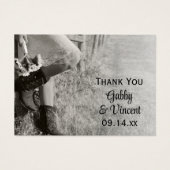 Cowgirl und Sunflowers Ranch Gastgeschenk Hochzeit (Vorderseite)