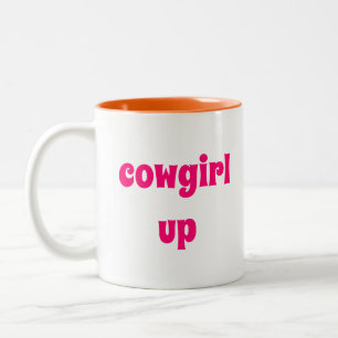 Cowgirl Up Two-Tone-Kaffee-Tasse Zweifarbige Tasse