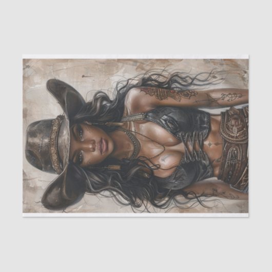 Cowgirl Vibes26 Seidenpapier (Vorderseite)