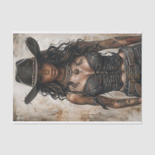 Cowgirl Vibes 24 Seidenpapier (Vorderseite)