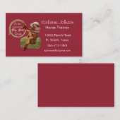 Cowgirl-Visitenkarte-Schablone Visitenkarte (Vorne/Hinten)