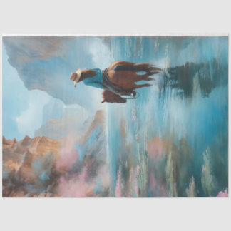 Cowgirl Wasserfall Seidenpapier