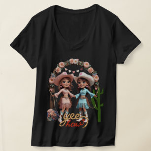 Cowgirl Wedding Celebration - Western Ästhetik T-Shirt