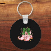 Cowgirl Weihnachts Howdy Weihnachts Nk Boots Cowgi Schlüsselanhänger (Vorderseite)