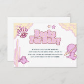 Cowgirl West Rodeo Kinderduschbücher für Babykarte Einladung (Vorne/Hinten)