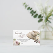 Cowgirl Western Babydusche Windelwanne Begleitkarte (Stehend Vorderseite)