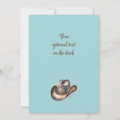 Cowgirl Western Blütenpferd Birthday (Rückseite)