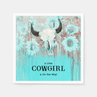 Cowgirl Western Country Florales Baby-Shower in Tü Serviette