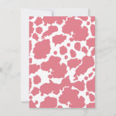 Cowgirl Western Cowhide Clothesline Babydusche Einladung (Rückseite)