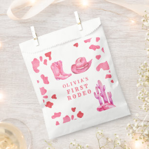 Cowgirl Western erstes Rodeo Geburtstagsfeier Geschenktütchen