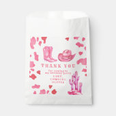 Cowgirl Western First Rodeo Geburtstag Vielen Dank Geschenktütchen (Vorderseite)