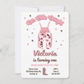 Cowgirl Western Geburtstagsparty Einladung (Vorderseite)