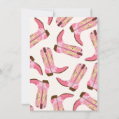 Cowgirl Western Geburtstagsparty Einladungen (Rückseite)