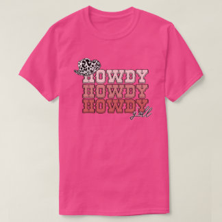 Cowgirl Western hat Howdy Y'all rodeo T-Shirt