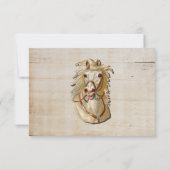 Cowgirl Western Horse Danke, dass ihr Notizen habt (Rückseite)