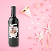 Cowgirl Western Last Rodeo Bachelorette Party Weinetikett