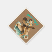 Cowgirl Western Party Serviette (Ecke)