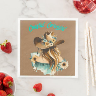 Cowgirl Western Party Serviette