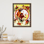 "Cowgirl" Western Poster (Küche)