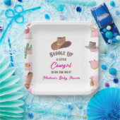 Cowgirl Western Rodeo Wild West Baby Dusche Pappteller (Party)
