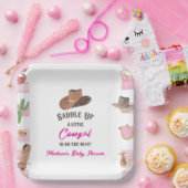 Cowgirl Western Rodeo Wild West Baby Dusche Pappteller (Party)