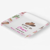 Cowgirl Western Rodeo Wild West Baby Dusche Pappteller (Gewinkelt)