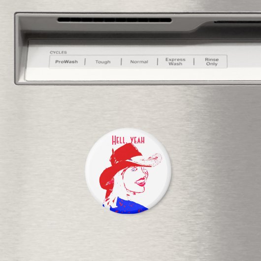 Cowgirl Western Wear Magnet (In Situ (Geschirrspüler))