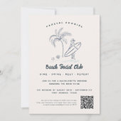 Cowgirl | Whimsical Doodle Bachelorette Einladung (Vorderseite)