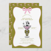 Cowgirl Whimsical Hand gezeichnet 21. Geburtstag Einladung (Vorne/Hinten)