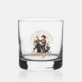Cowgirl  whiskyglas (Rückseite)