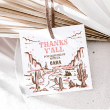 Cowgirl Wild West Rodeo Birthday Party Square