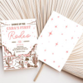 Cowgirl Wild West Rodeo Geburtstagsparty Einladung