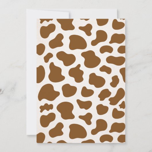 Cowgirl Wild West Rodeo Ranch Baby Dusche Einladung (Rückseite)