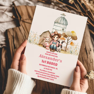 Cowgirl Wild West Rodeo Ranch Birthday Party Einladung