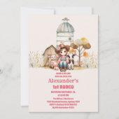 Cowgirl Wild West Rodeo Ranch Birthday Party Einladung (Vorderseite)