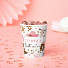 Cowgirl Wild West Rodeo Ranch Geburtstagsparty Dek Pappbecher