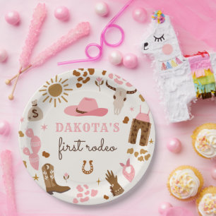 Cowgirl Wild West Rodeo Ranch Geburtstagsparty Dek Pappteller