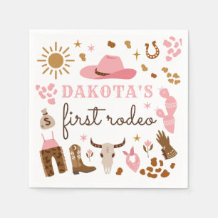 Cowgirl Wild West Rodeo Ranch Geburtstagsparty Dek Serviette