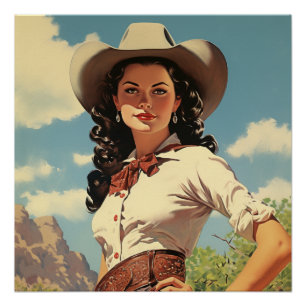 Cowgirl: Wild West Whispers Poster