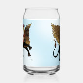 Cowgirl Winged Lion Fantasy Red Dosenglas (Links)