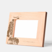 Cowgirl with Hat Geätzte Rahmen (Links)