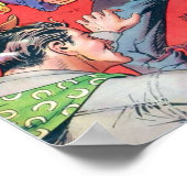 Cowgirl Wrestles Villain Poster (Ecke)