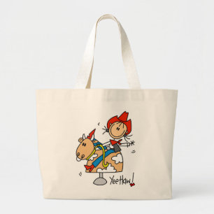 Cowgirl Yee Haw T-Shirts und Geschenke Jumbo Stoffbeutel