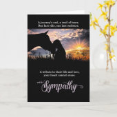 Cowgirl Zender Moment Pferdefüßler Sympathiekarte Karte (Gelbe Blume)