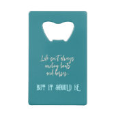 Cowgirl Zitat Pferde Cowboystiefel Blumenstrauß We Geldbeutel Flaschenöffner (Rückseite)