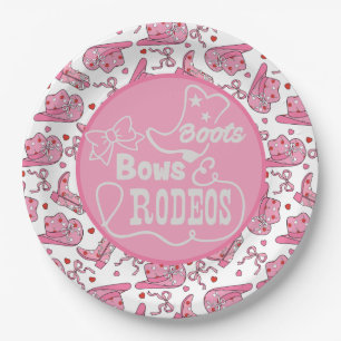 Cowgirl zum Geburtstag Pappteller