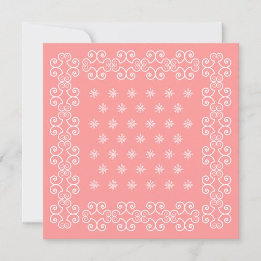 Cowgirlbandana-Rosa-Einladungen gehen Einladung (Vorderseite)