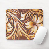 Cowgirlmode-Western-Land-Blumenleder Mousepad (Mit Mouse)