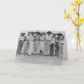 Cowgirls an Cheyenne-Grenztagen, 1929. Karte (Gelbe Blume)